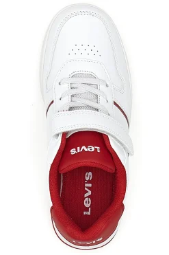 Sneakers Bianche e Rosse con Velcro LEVI'S 0079