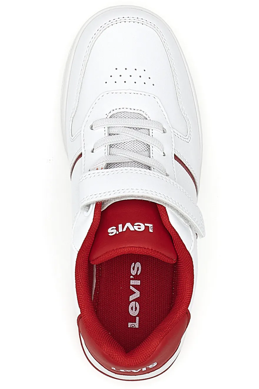 Sneakers Bianche e Rosse con Velcro LEVI'S 0079