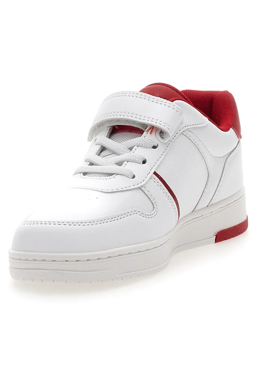 Sneakers Bianche e Rosse con Velcro LEVI'S 0079