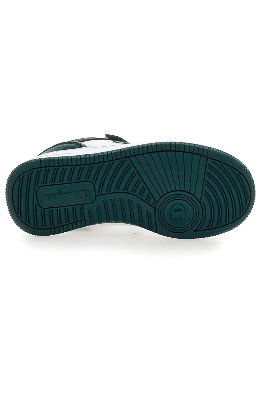 Sneakers bianche e verdi con strappo Champion RD18 2.0 Low B PS