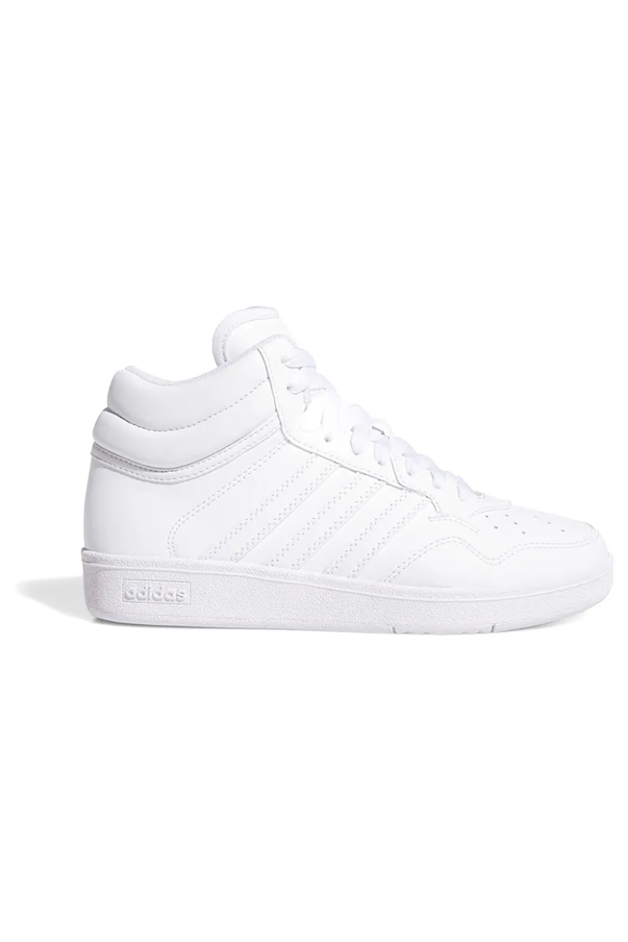 Sneakers bianche mid design pulito Adidas Hoops 4.0 Mid J