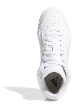 Sneakers bianche mid design pulito Adidas Hoops 4.0 Mid J