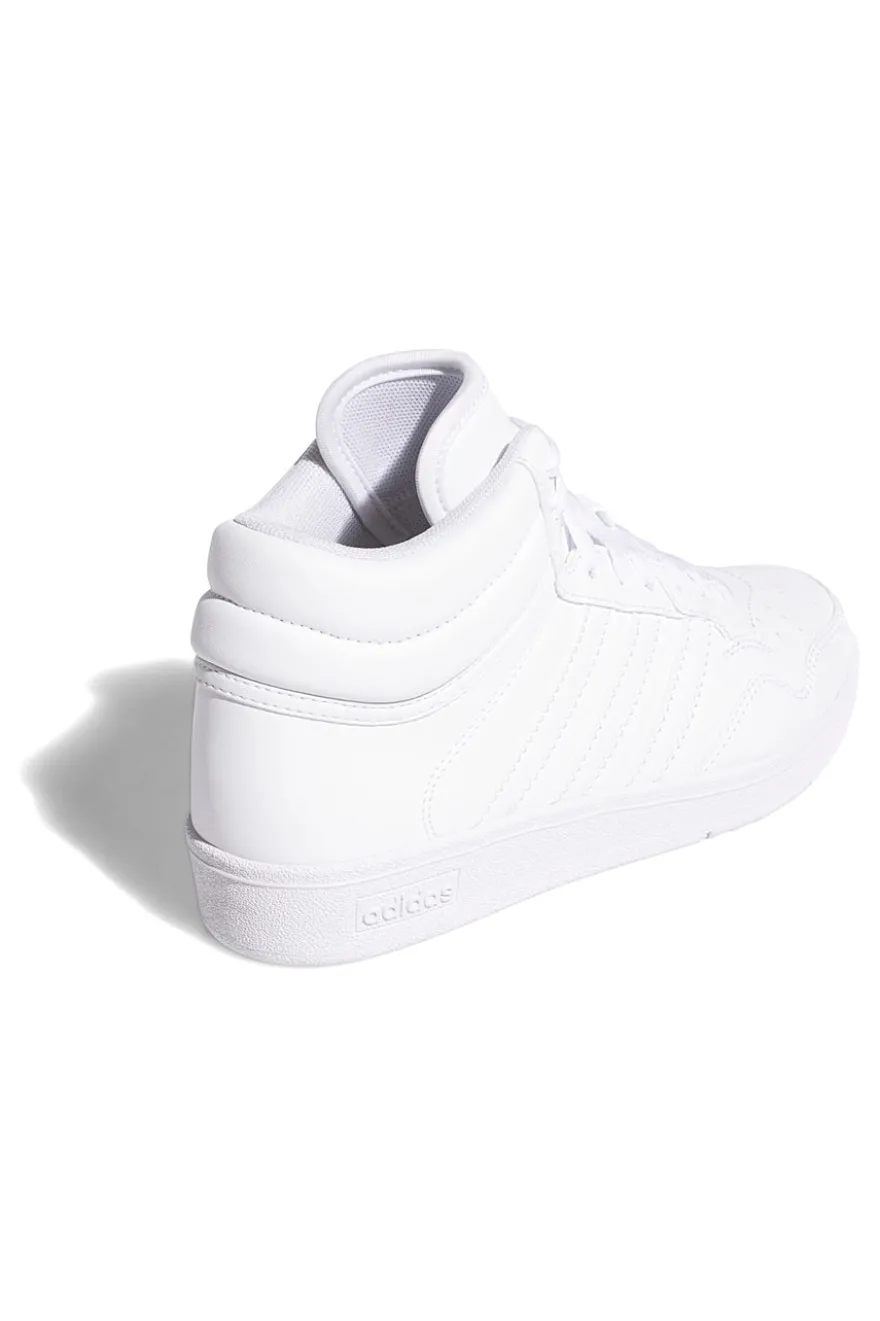 Sneakers bianche mid design pulito Adidas Hoops 4.0 Mid J