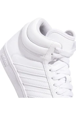 Sneakers bianche mid design pulito Adidas Hoops 4.0 Mid J