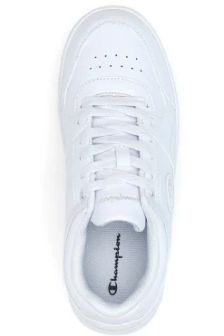 Sneakers bianche total white con logo Champion RD18 LOW B GS