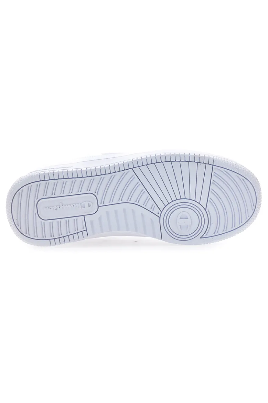 Sneakers bianche total white con logo Champion RD18 LOW B GS