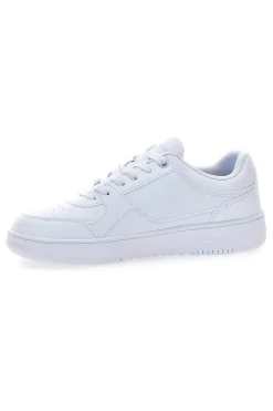 Sneakers bianche total white con logo Champion RD18 LOW B GS
