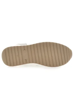 Sneakers bianche traforate con dettagli oro e zeppa Inblu 478IN