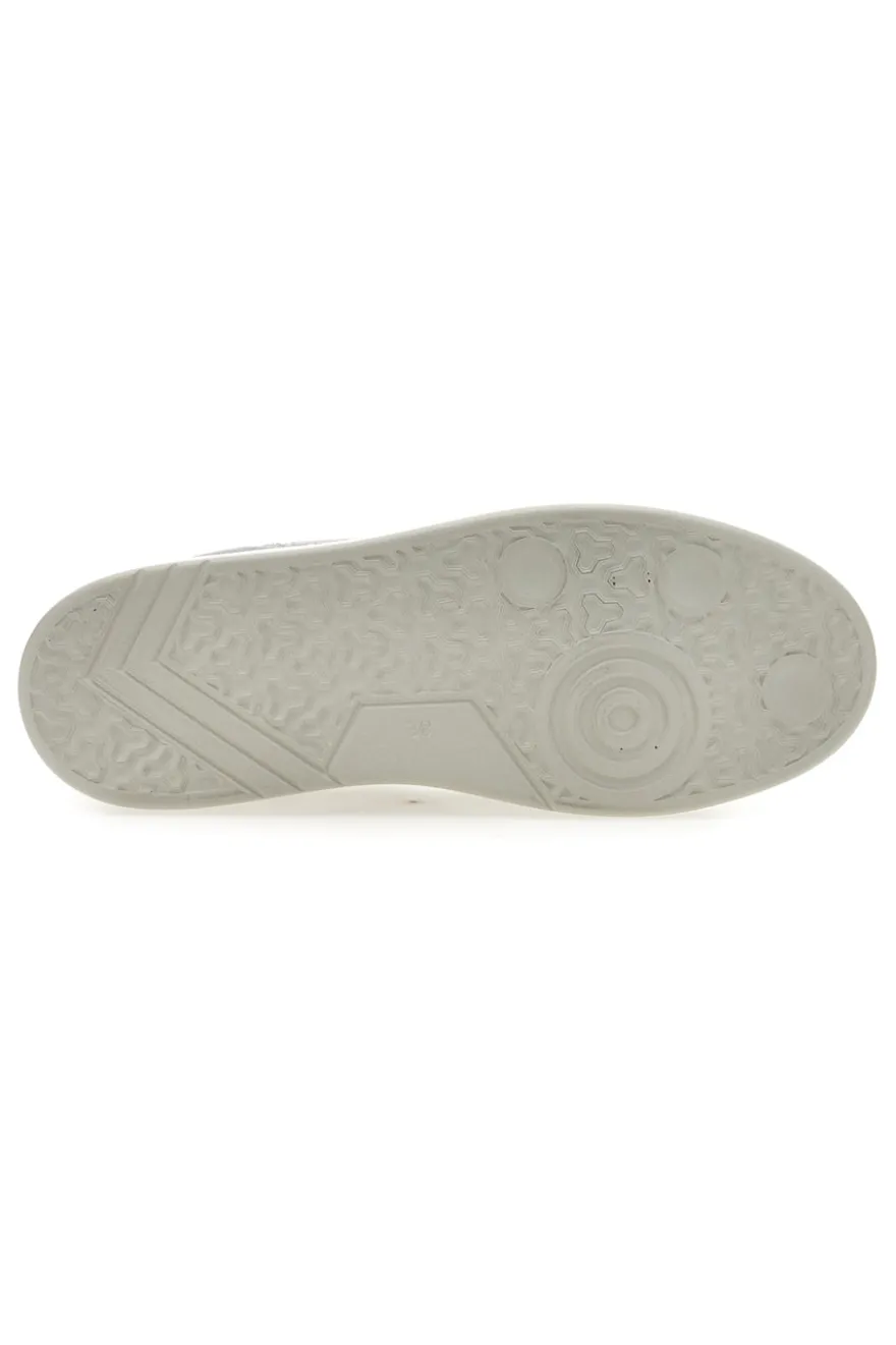 Sneakers Bianco e Azzurro platform in pelle Pittarello capsule Casey