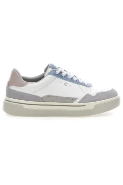 Sneakers Bianco e Azzurro platform in pelle Pittarello capsule Casey