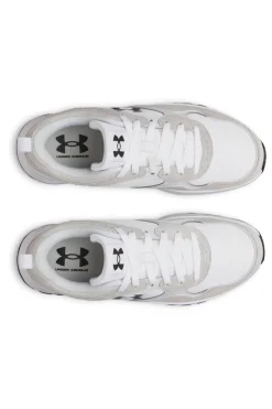 Sneakers bianco e grigio chiaro con logo laterale e suola rialzata Under armour W Mirage Sport