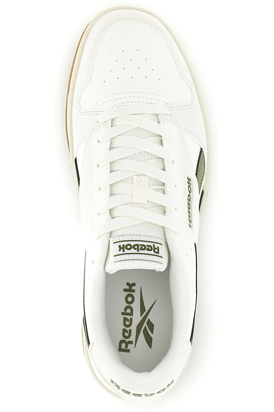 Sneakers bianco e verde rétro con suola in gomma Reebok Match Prime V2