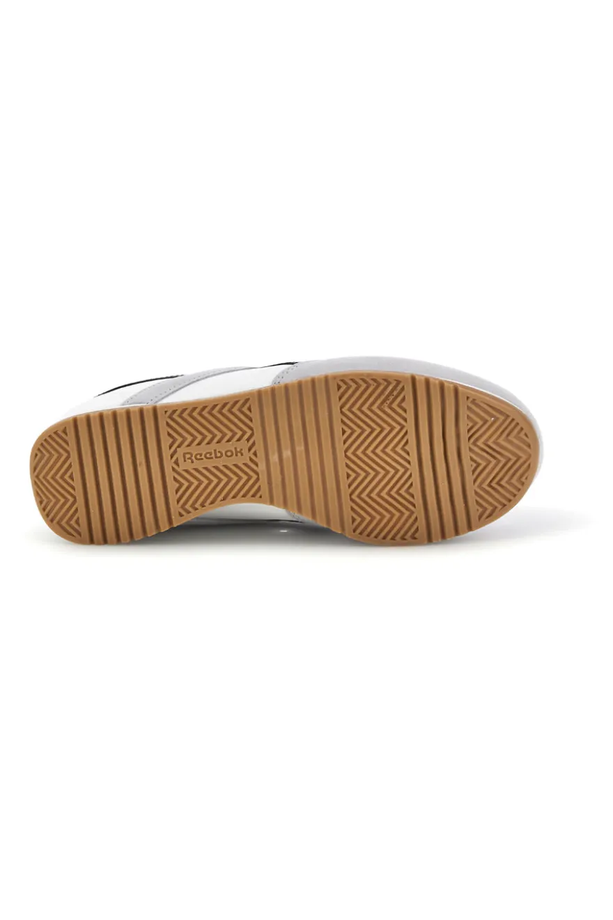 Sneakers bianco in tessuto con inserti grigio chiaro Reebok World 70