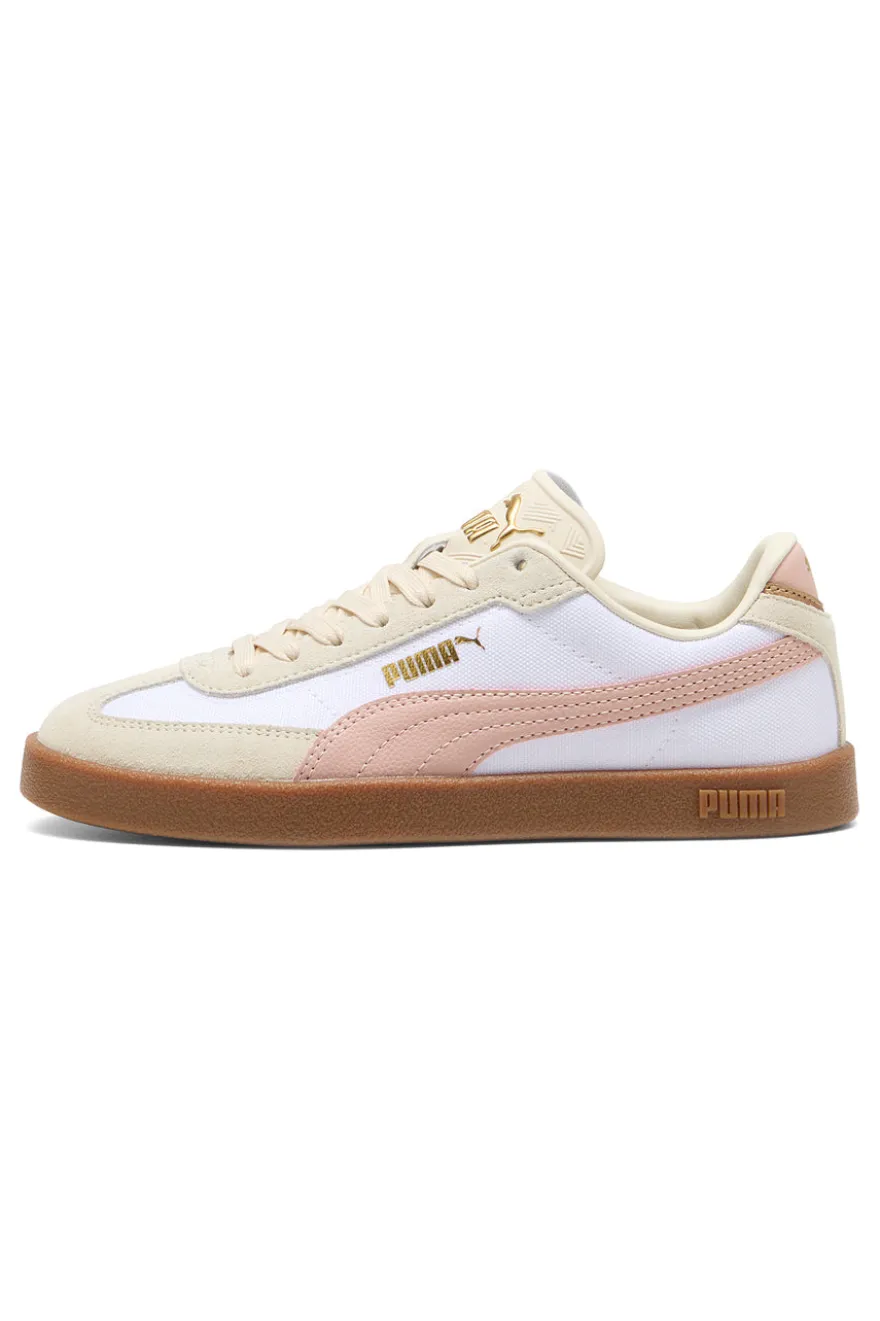 Sneakers bianco rosa in tessuto e pelle Puma Club II Era Cv