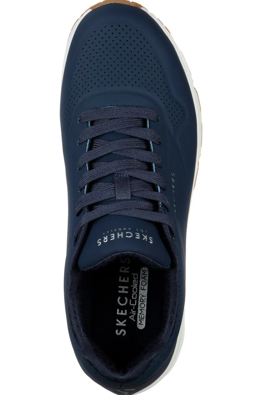 Sneakers blu ammortizzate con air cushion Skechers Uno Stand On Air
