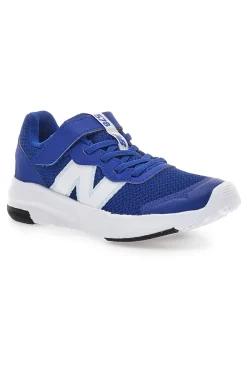 Sneakers Blu con Logo Bianco e Velcro NEW BALANCE