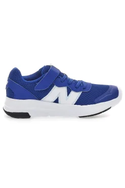 Sneakers Blu con Logo Bianco e Velcro NEW BALANCE