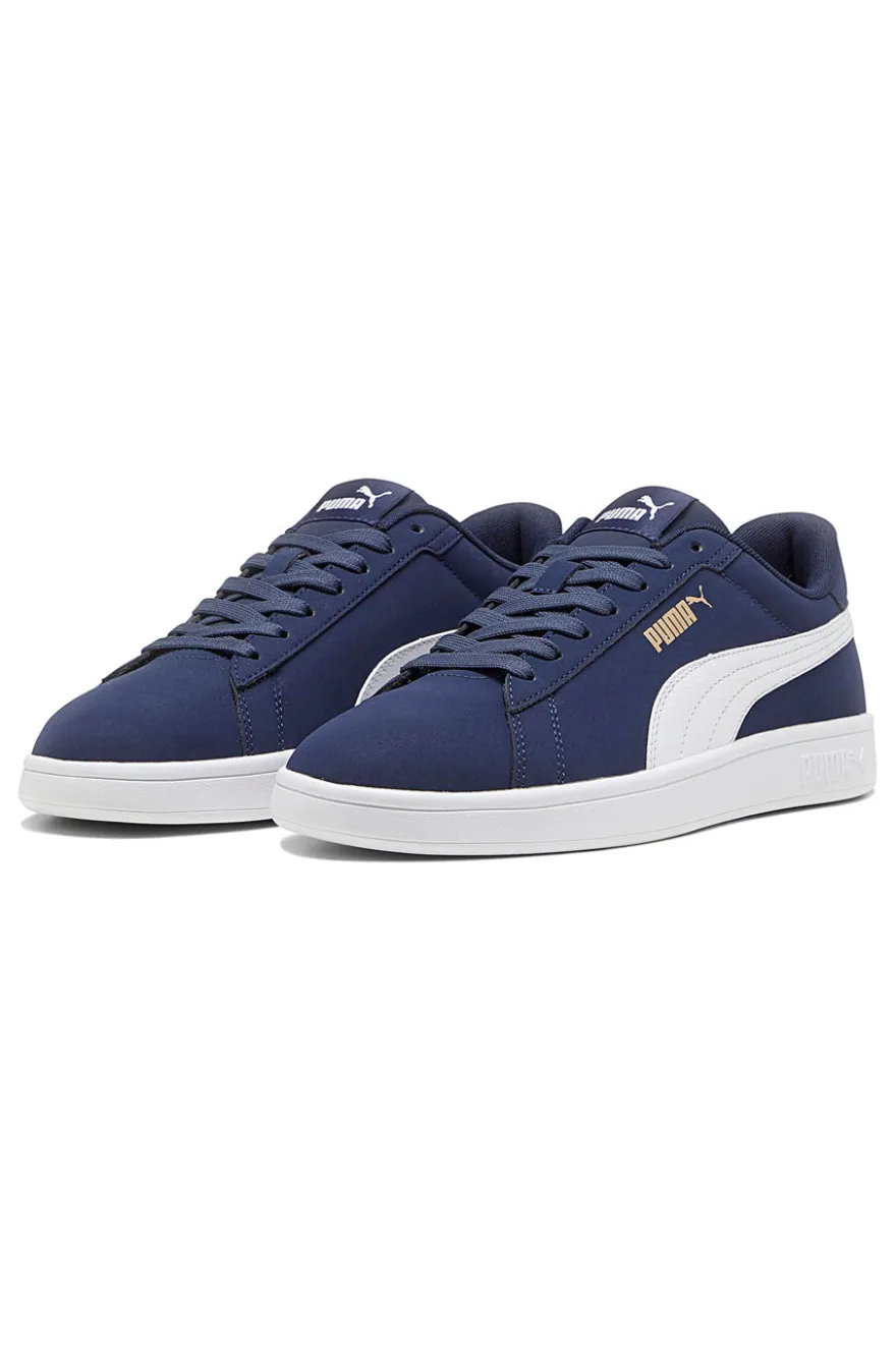 Sneakers blu con logo laterale Puma Smash 3.0 Buck