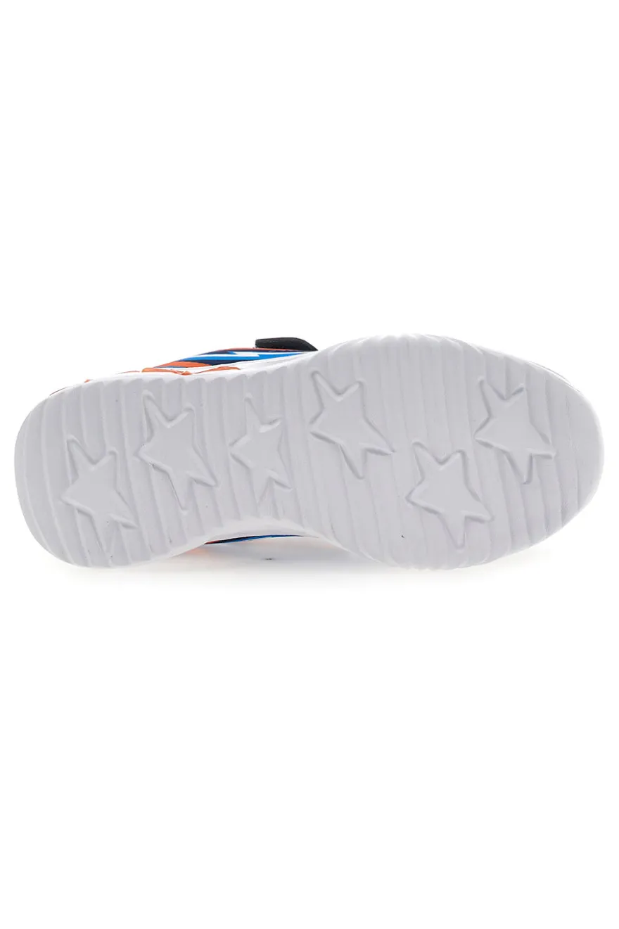 Sneakers Blu e Arancioni con Luci Integrate PITT KIDS K21900
