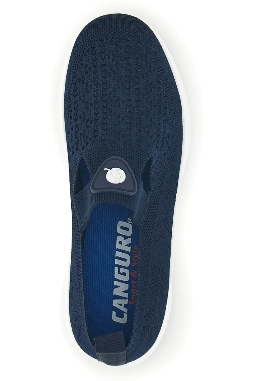 Sneakers blu in tessuto traforato Canguro CA1227