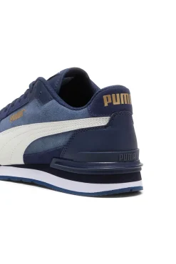 Sneakers blu inserti in pelle a contrasto Puma ST Runner V4 SD