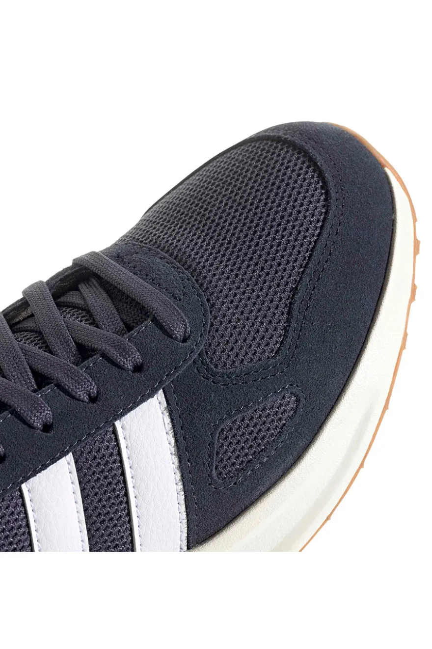Sneakers blu navy stile retrò con suola running Adidas Run 84