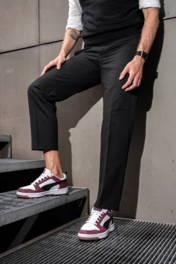 Sneakers bordeaux e bianche low Puma Rebound V6 Low