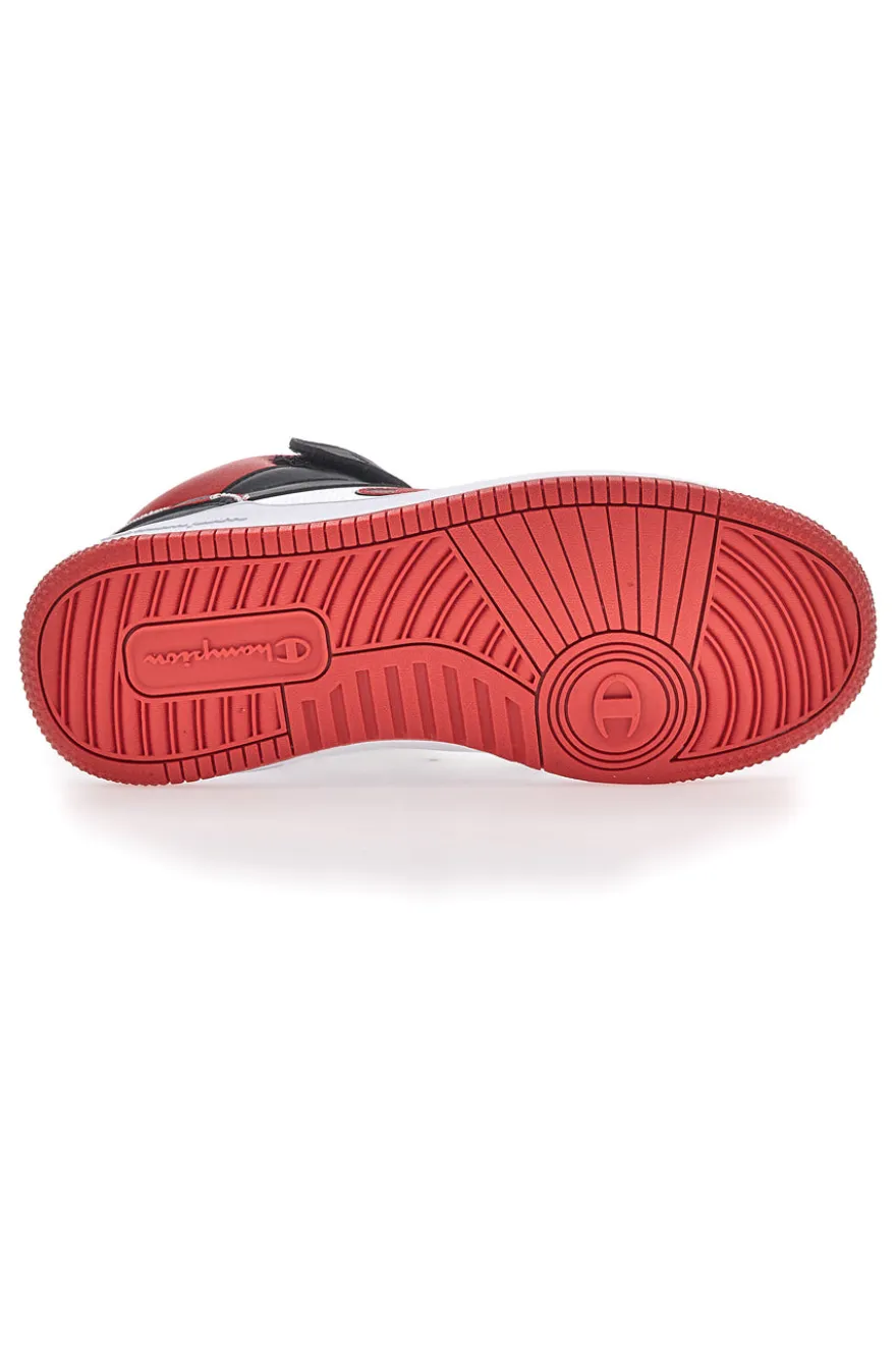 Sneakers Champion Rebound 2.0 Mid Bianco-Nero-Rosso