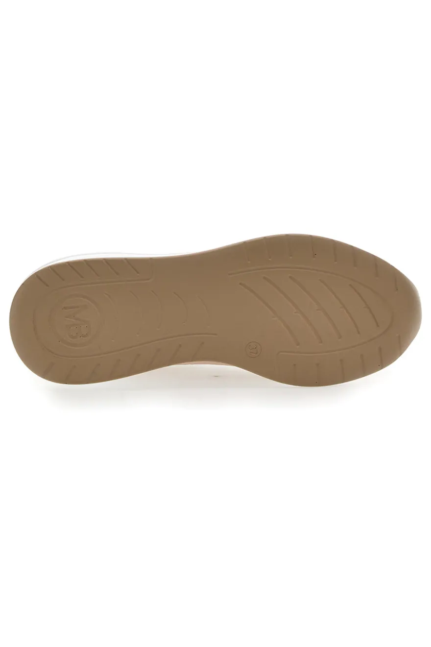 Sneakers con Zeppa Beige Mariella Burani 50390