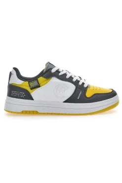 Sneakers Cotton Belt Funky Bicolor Gialle