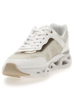 Sneakers da donna beige con inserti traforati Pittarello 8W25013