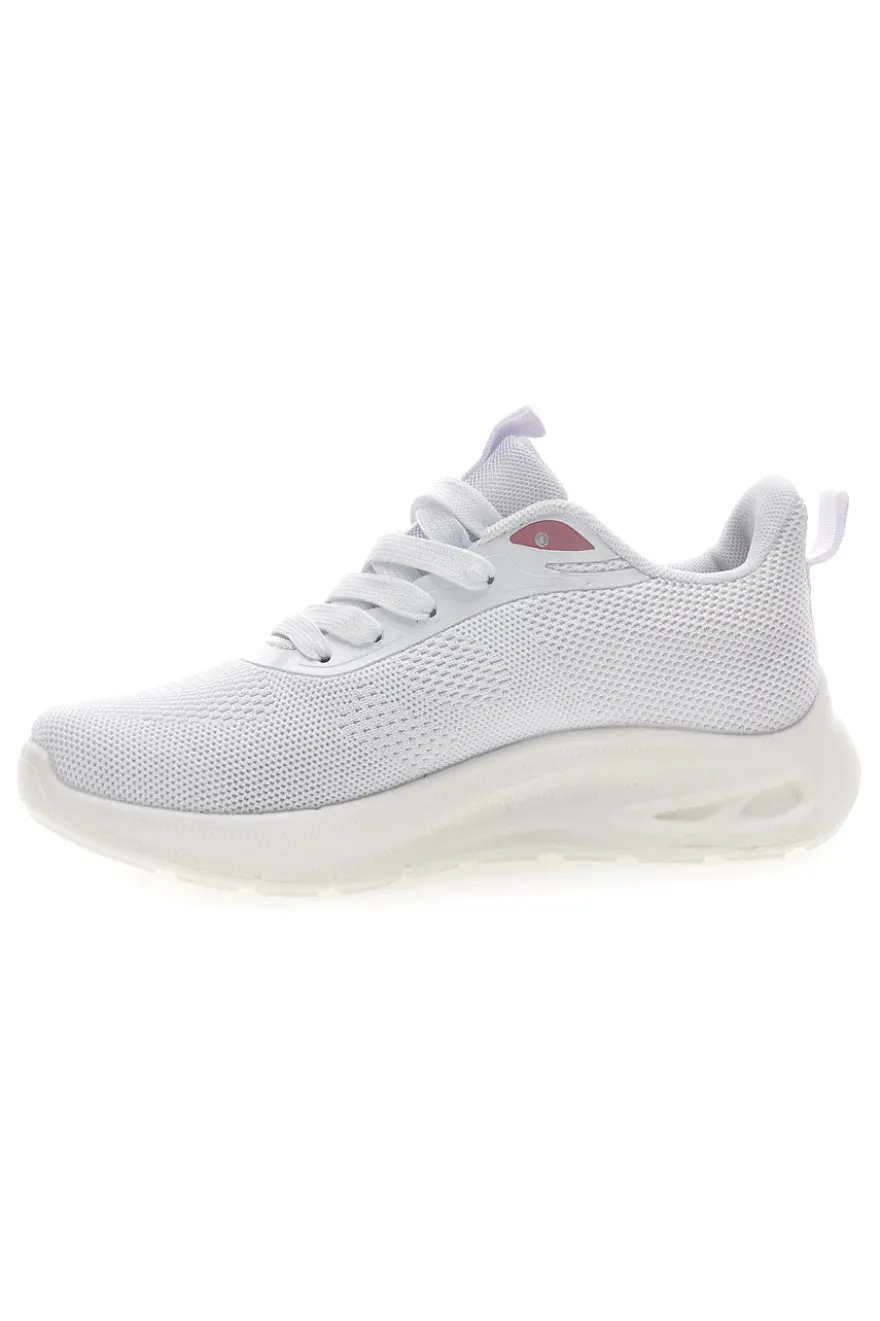 Sneakers da donna bianco in tessuto traspirante Mio tempo TF2593