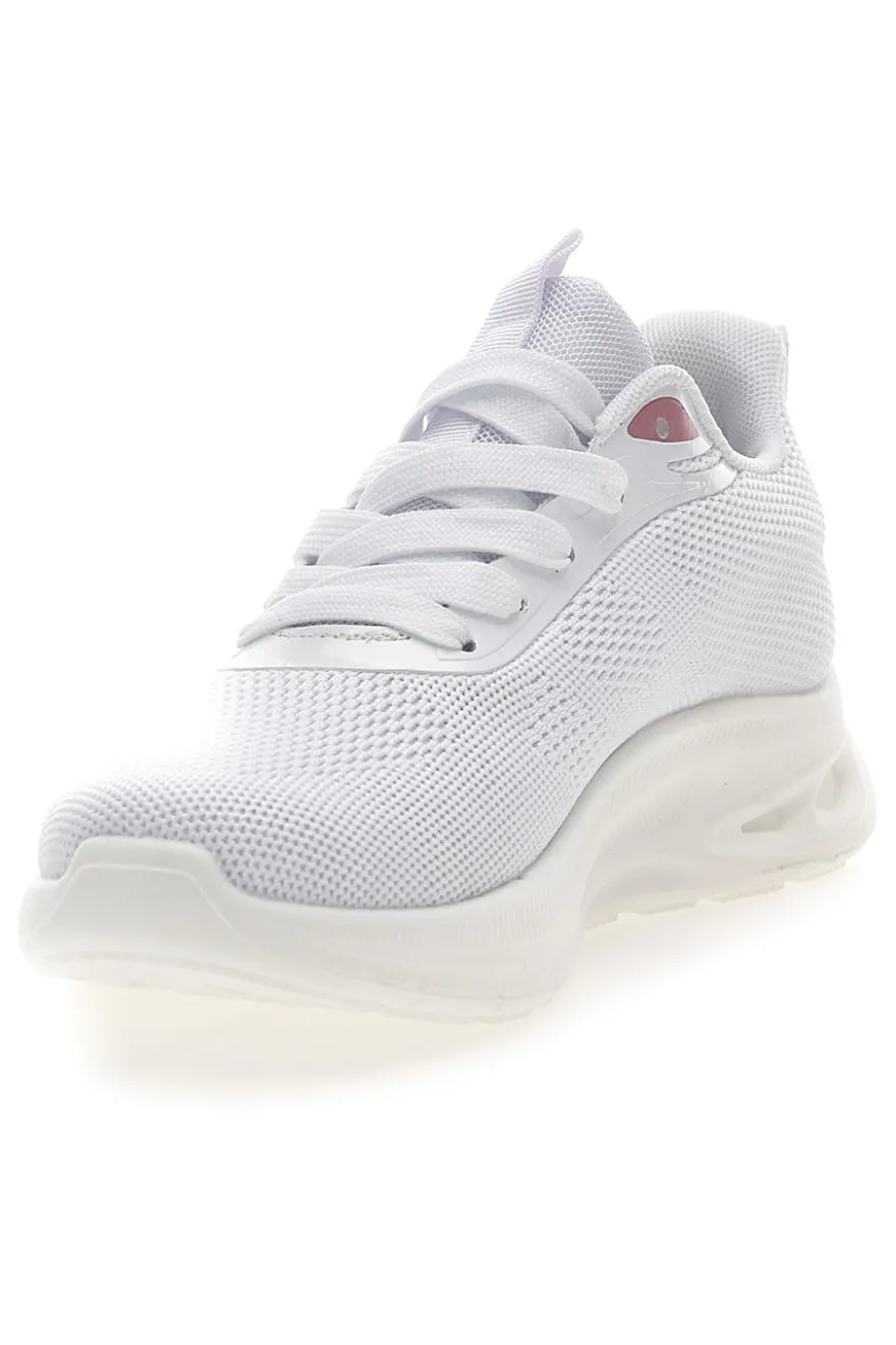 Sneakers da donna bianco in tessuto traspirante Mio tempo TF2593