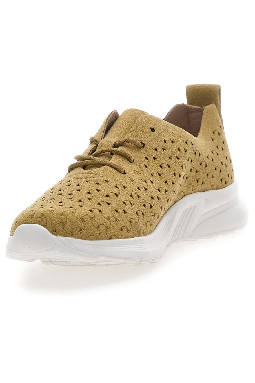 Sneakers Gialle con Tomaia Traforata TALEMI BK25S861