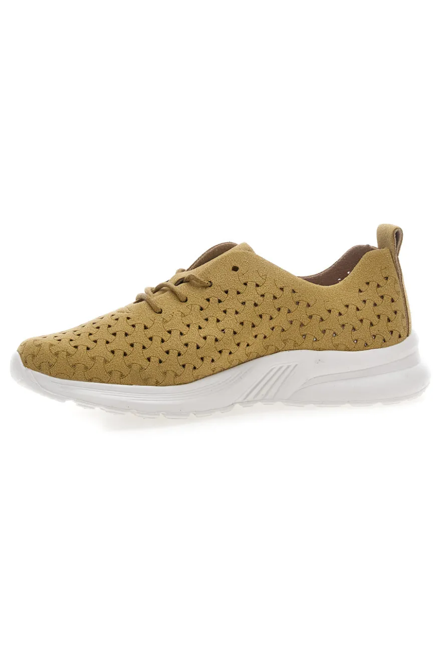 Sneakers Gialle con Tomaia Traforata TALEMI BK25S861