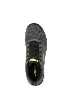 Sneakers Grigie Con Memory Foam Skeachers Track Front Runner