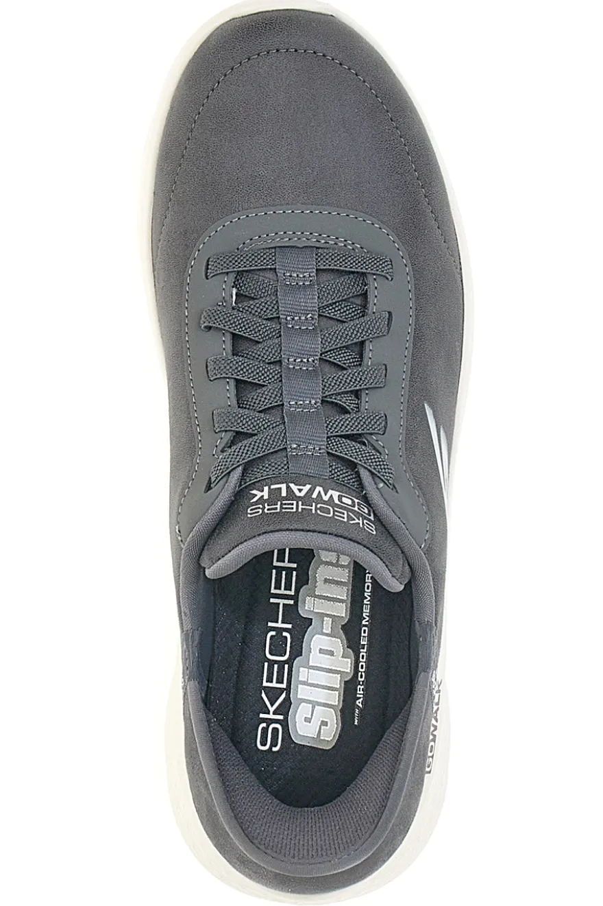 Sneakers Grigie Con Slip-Ins Skechers Go Walk Flex Smooth Motion