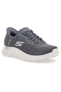 Sneakers Grigie Con Slip-Ins Skechers Go Walk Flex Smooth Motion