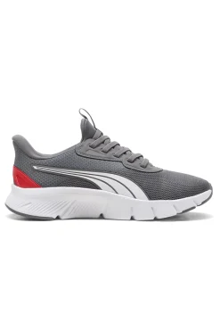 Sneakers grigie e bianche slip on in mesh Puma Flexfocus Lite SLIPTECH Jr