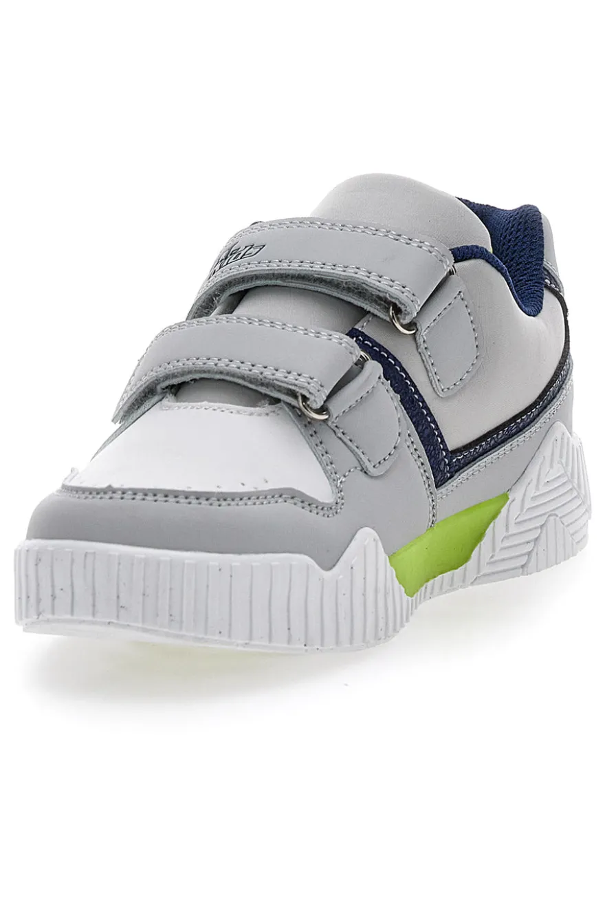 Sneakers Grigie e Blu con Luci Pitt Kids 22695