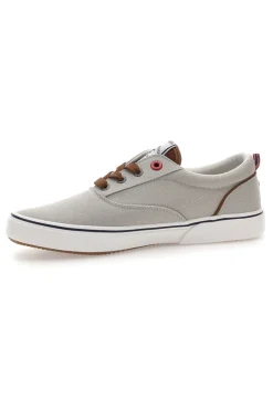 Sneakers grigie in tela con dettagli a contrasto BEVERLY HILLS POLO BATH CVS