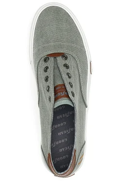 Sneakers Grigie in Tela senza Lacci Goodyear 41033