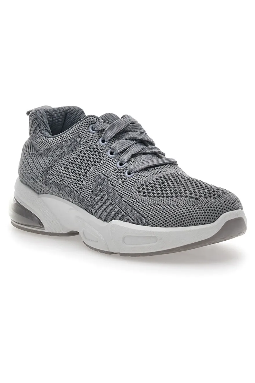 Sneakers Grigie In Tessuto Dame Rose 162508