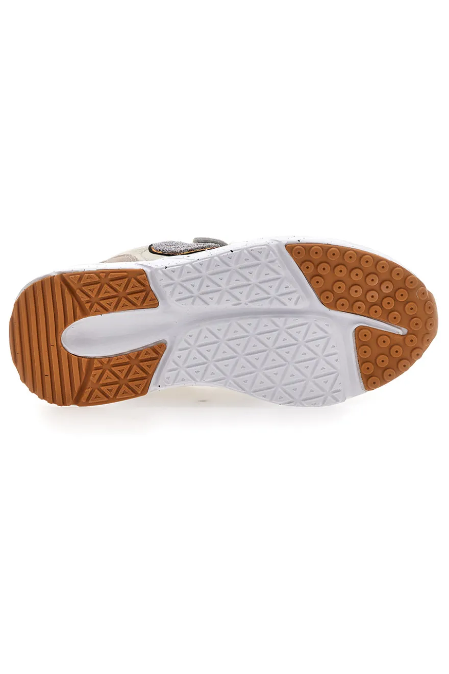 Sneakers grigio panna con cuore PITT KIDS K231102