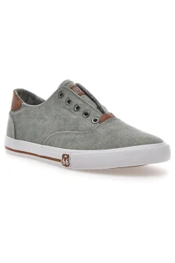 Sneakers in Tela Route 66 91414 Grigie