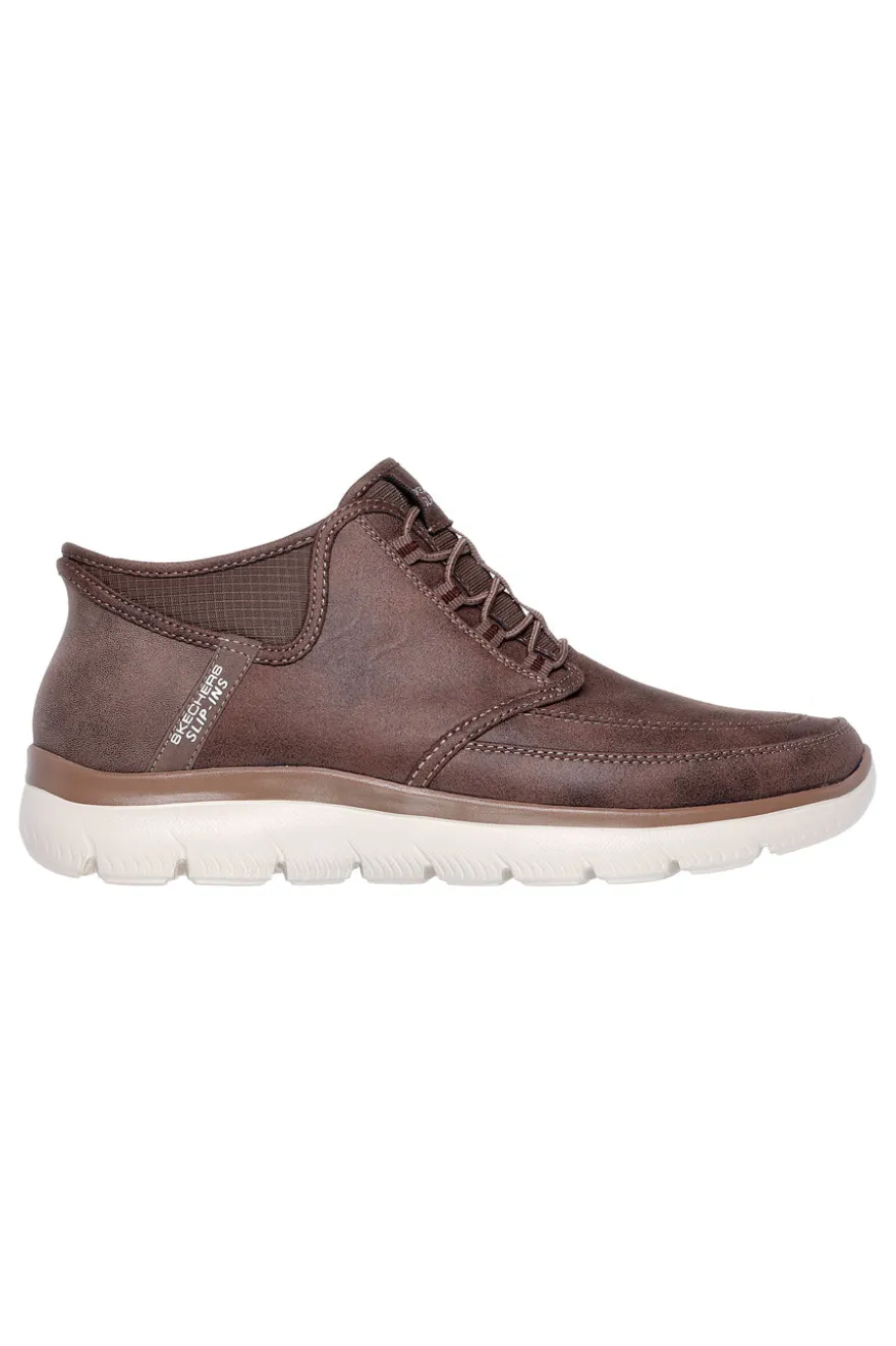 Sneakers marroni slip-on leggere Skechers SUMMITS SIEGUL