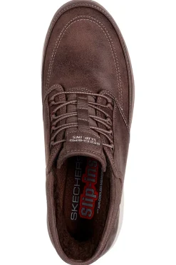 Sneakers marroni slip-on leggere Skechers SUMMITS SIEGUL