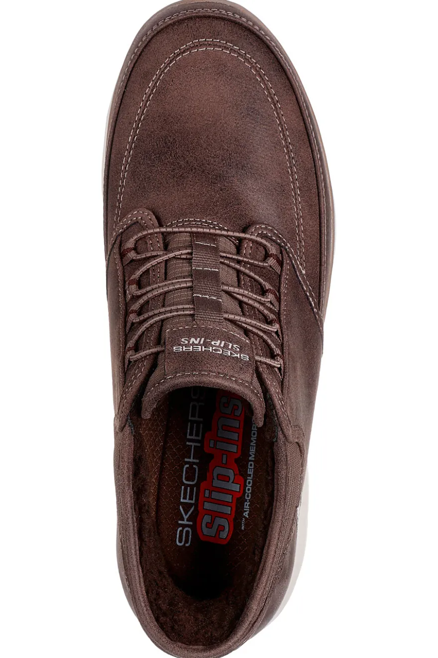 Sneakers marroni slip-on leggere Skechers SUMMITS SIEGUL