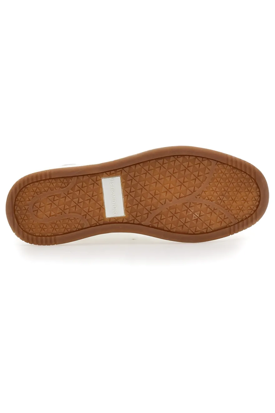 Sneakers Mid-Cut Bianche Con Strappo U.S. Grand Polo GPM424215J