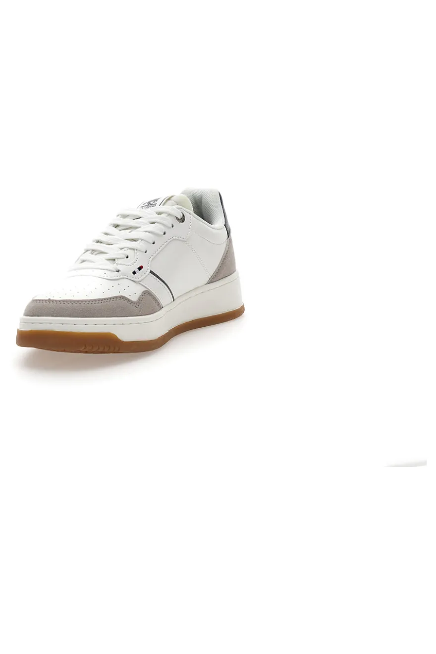 Sneakers Mid-Cut Bianche Con Strappo U.S. Grand Polo GPM424215J